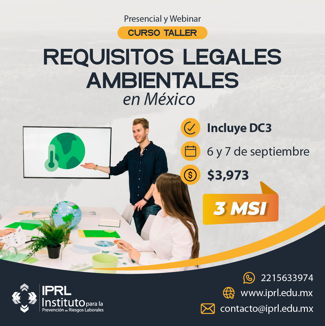 6 y 7 de Septiembre - Requisitos Legales en Materia  Ambiental  en México